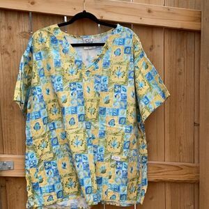 Take 50% OFF- Crest Women's Workwear Srubs Top, Size-3XL